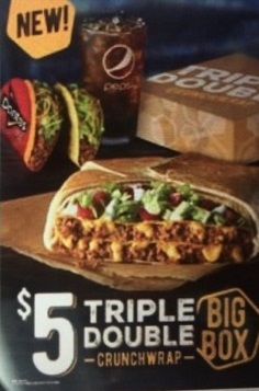 Illustration for article titled SnackTAYku: Taco Bell's Triple Double Crunchwrap Is 2 or 3 Times As Good As the Regular Kind